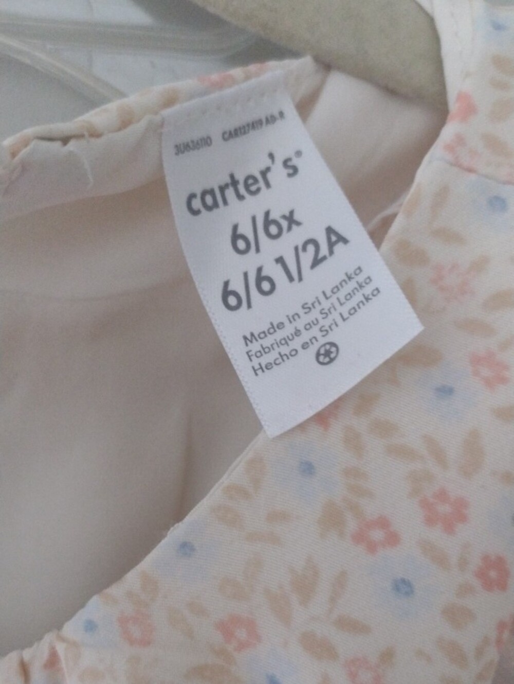 Carter's Light Pink Floral Ruffle Dress - Picture 2 of 2